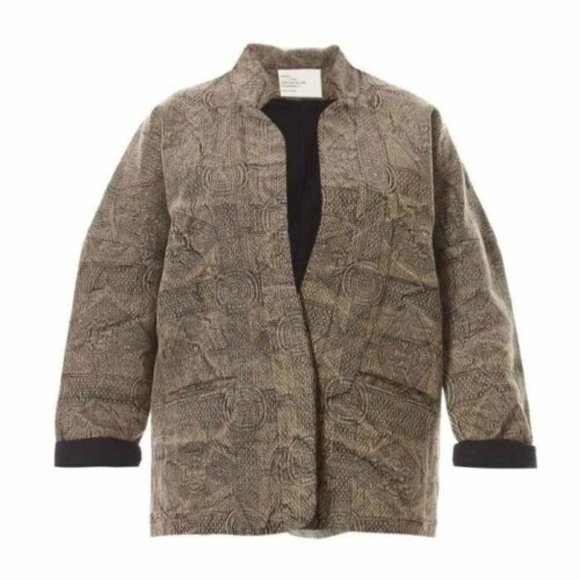 Leon & Harper Kali Veste Kimono Imprime Noir Jacket NWT L - Picture 1 of 6